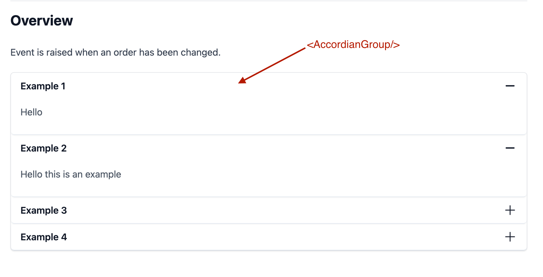 Example output