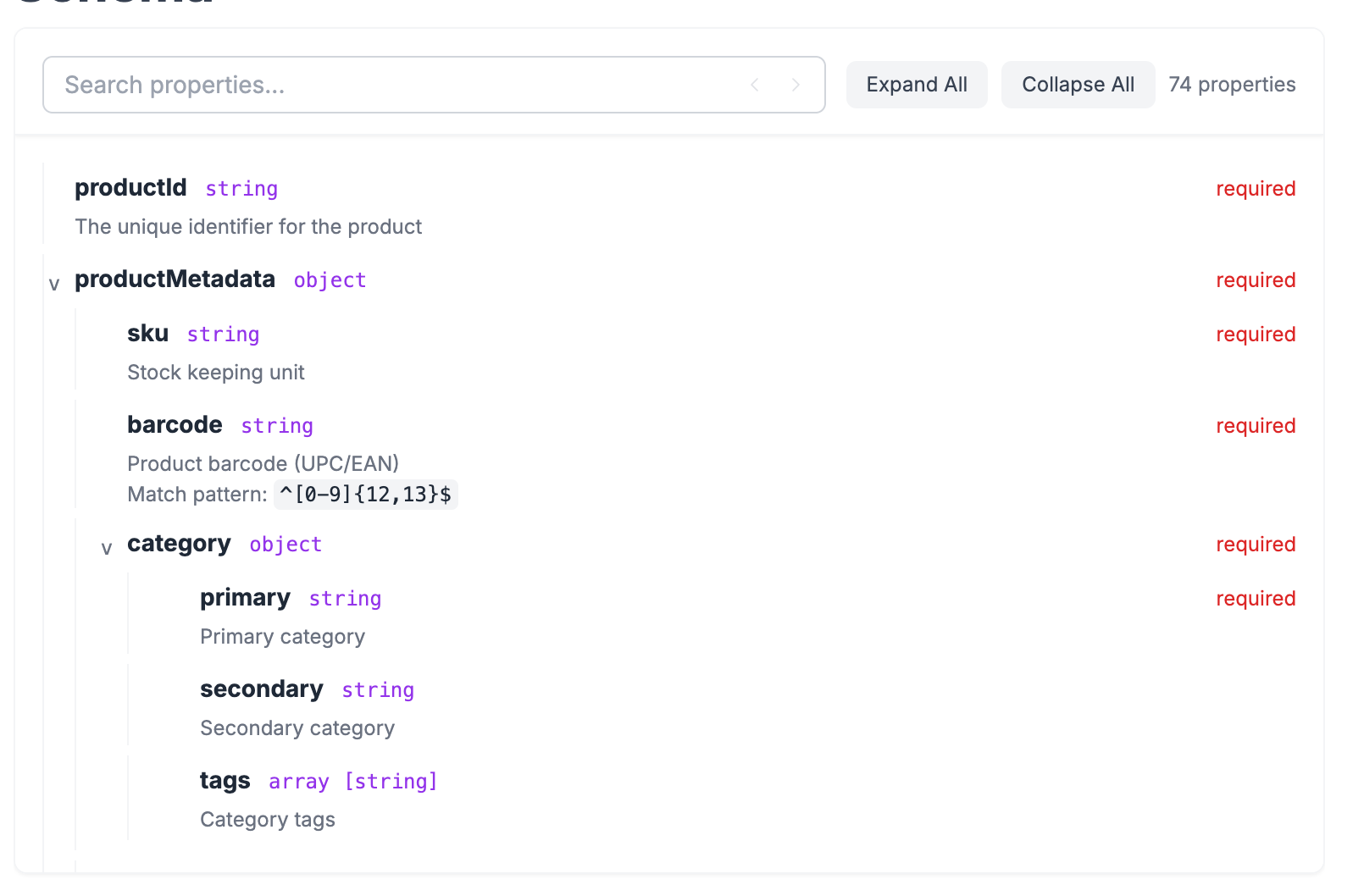 Example output