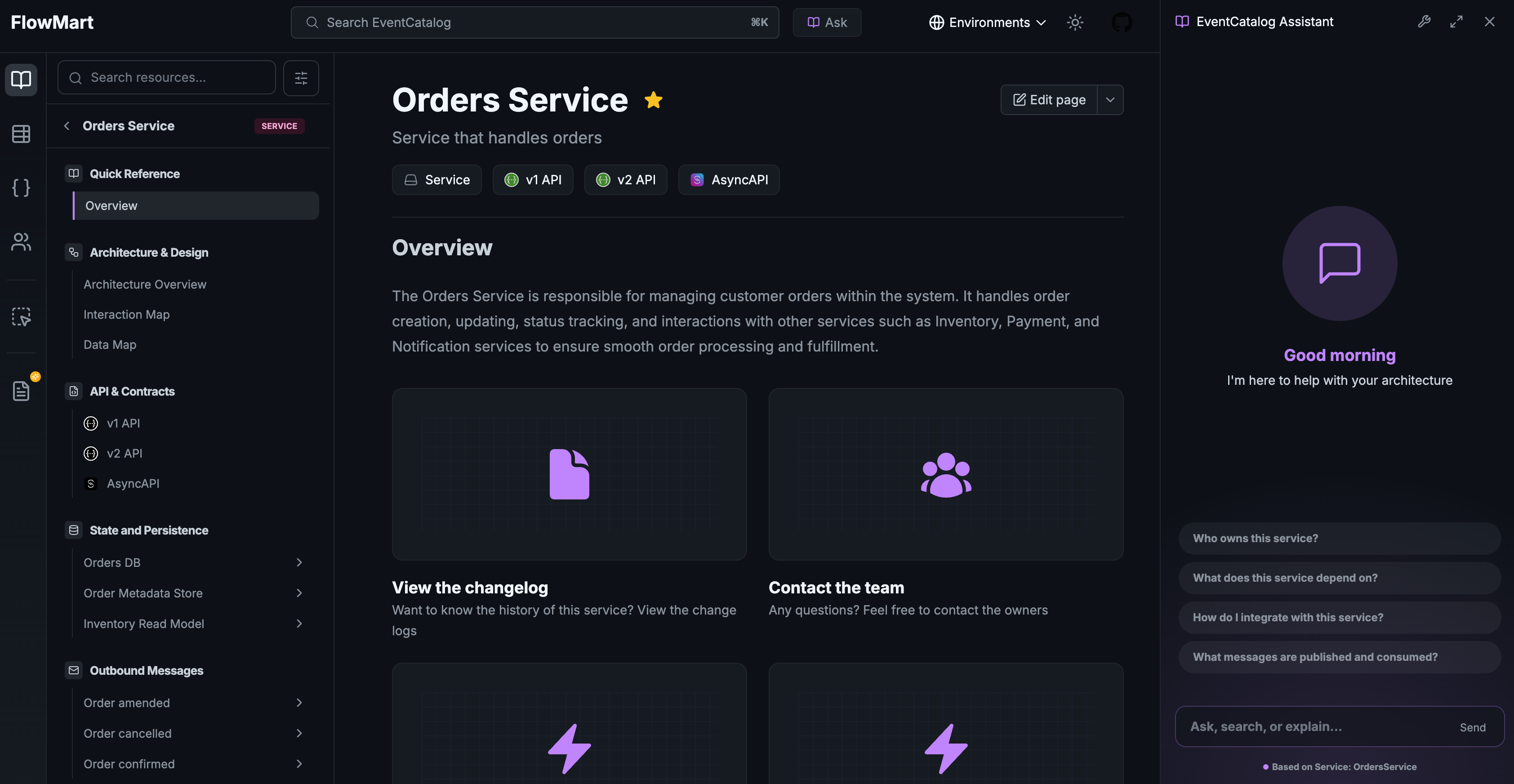 EventCatalog Assistant