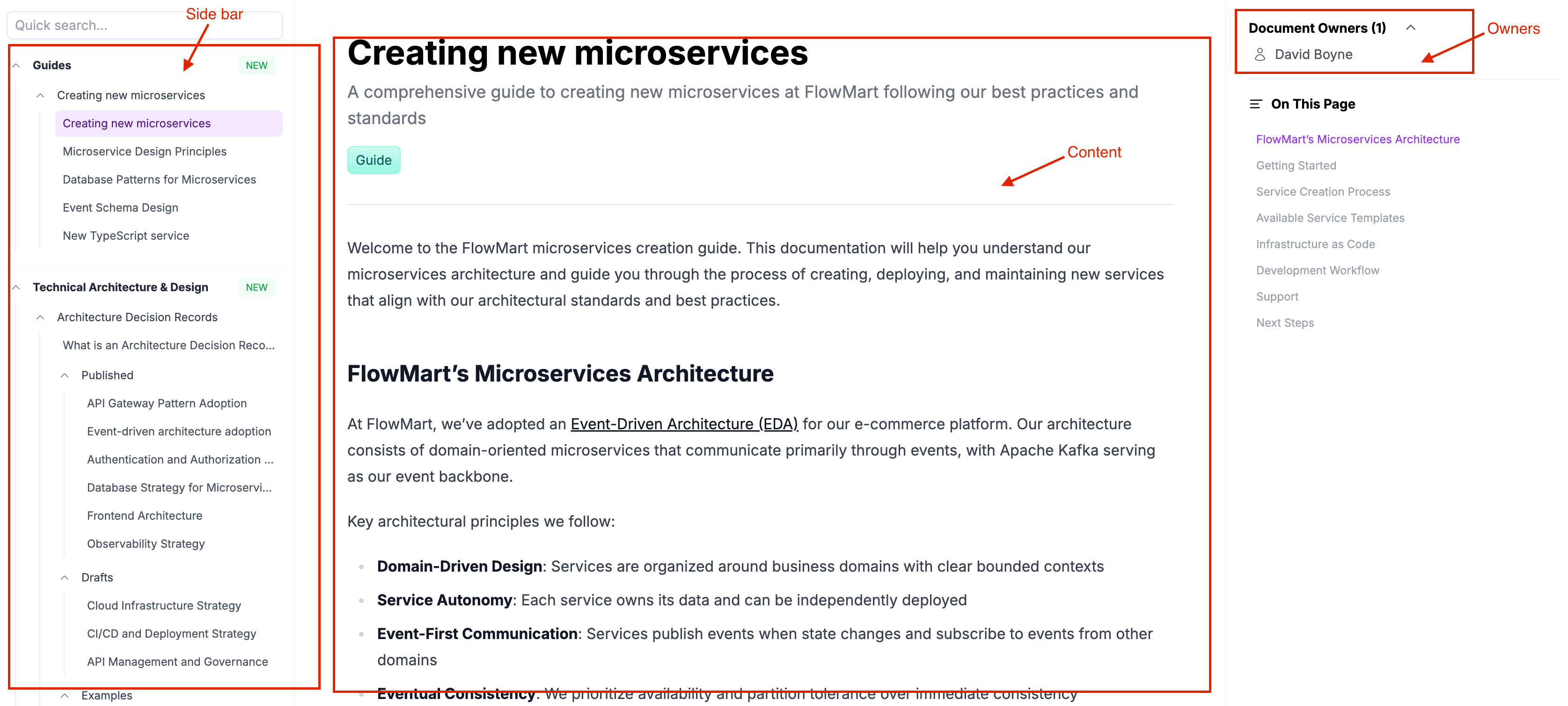 EventCatalog Custom Documentation